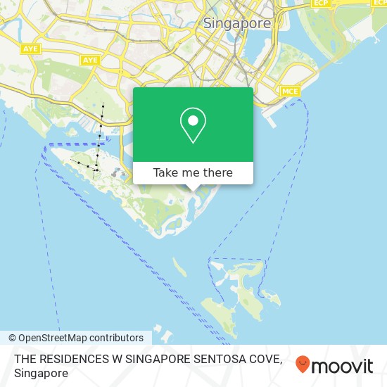 THE RESIDENCES W SINGAPORE SENTOSA COVE map