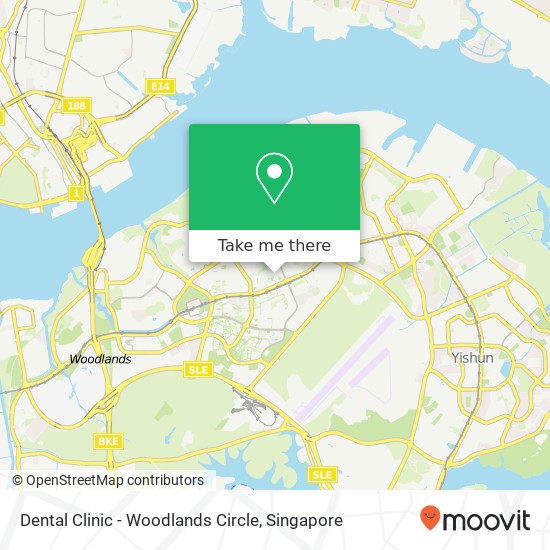 Dental Clinic - Woodlands Circle map