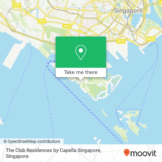 The Club Residences by Capella Singapore map