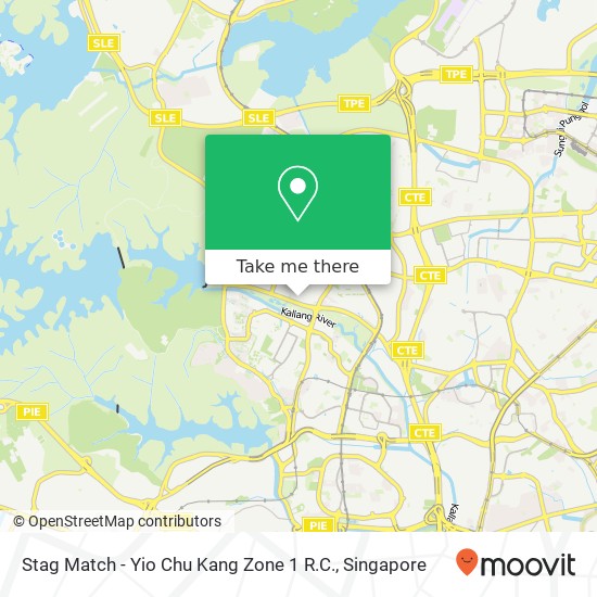 Stag Match - Yio Chu Kang Zone 1 R.C. map