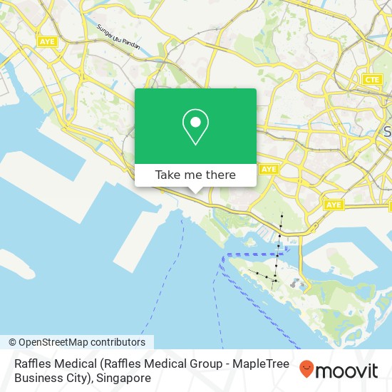 Raffles Medical (Raffles Medical Group - MapleTree Business City) map