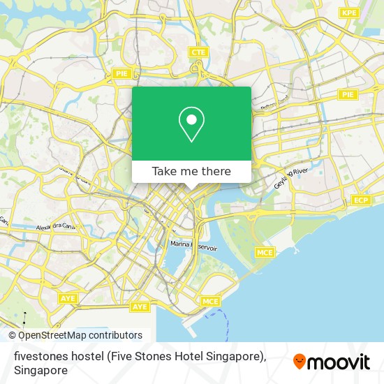fivestones hostel (Five Stones Hotel Singapore) map
