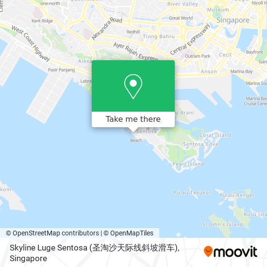 Skyline Luge Sentosa (圣淘沙天际线斜坡滑车) map