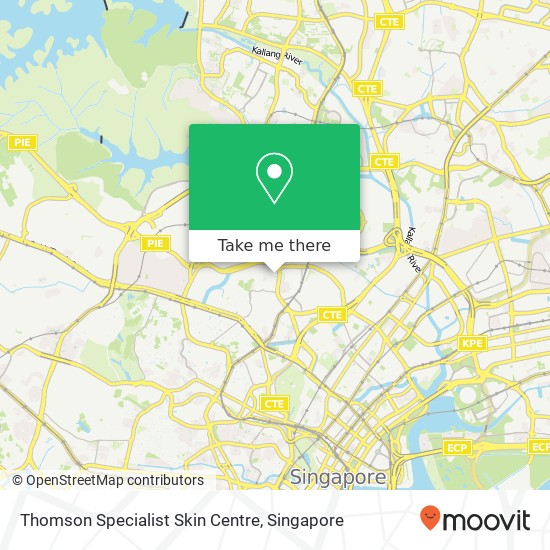 Thomson Specialist Skin Centre map