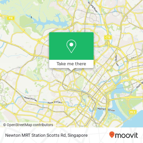 Newton MRT Station Scotts Rd map