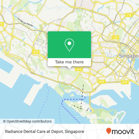 Radiance Dental Care at Depot map
