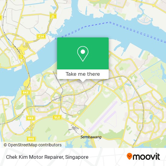 Chek Kim Motor Repairer map