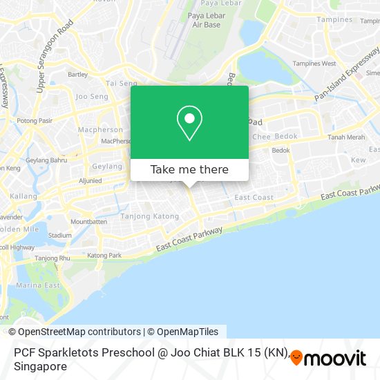 PCF Sparkletots Preschool @ Joo Chiat BLK 15 (KN)地图