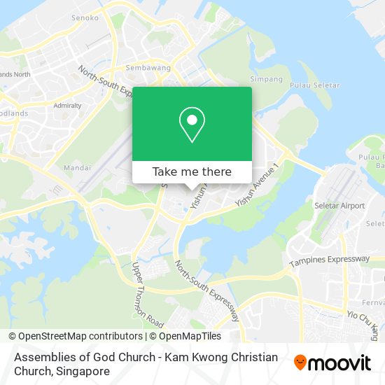 Assemblies of God Church - Kam Kwong Christian Church map