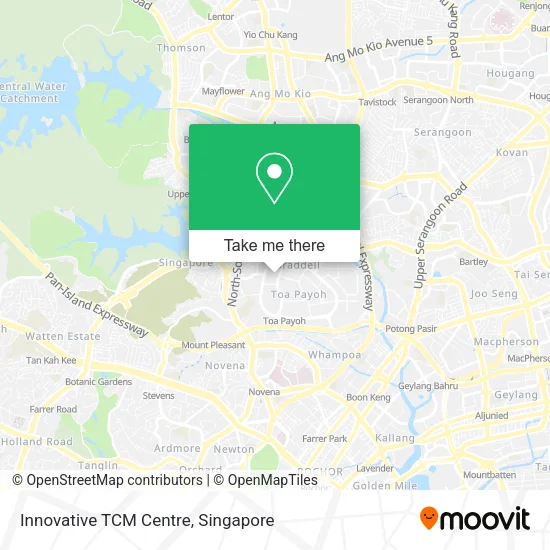 Innovative TCM Centre map