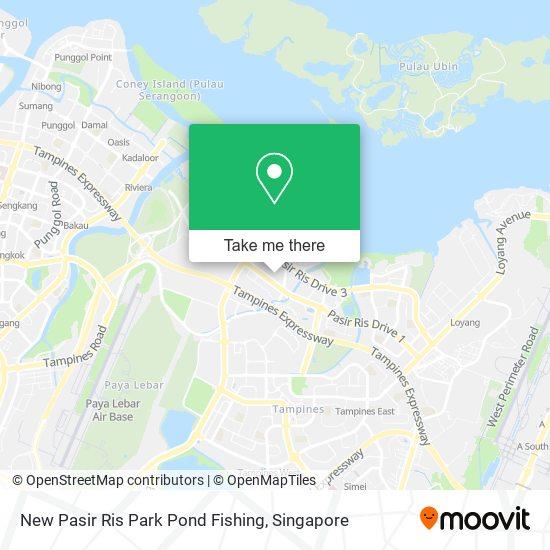 New Pasir Ris Park Pond Fishing map