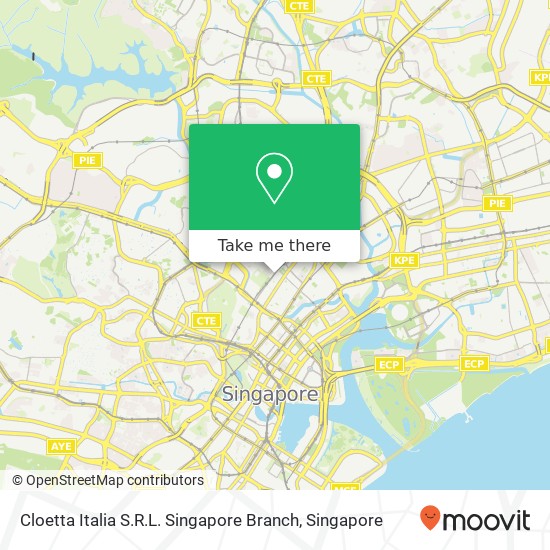 Cloetta Italia S.R.L. Singapore Branch map