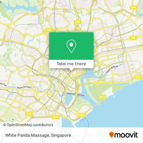 White Panda Massage map