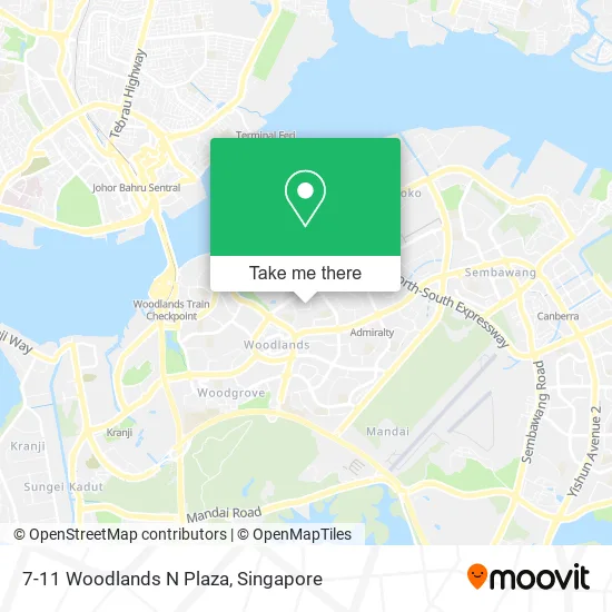 7-11 Woodlands N Plaza map