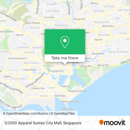 G2000 Apparel Suntec City Mall map