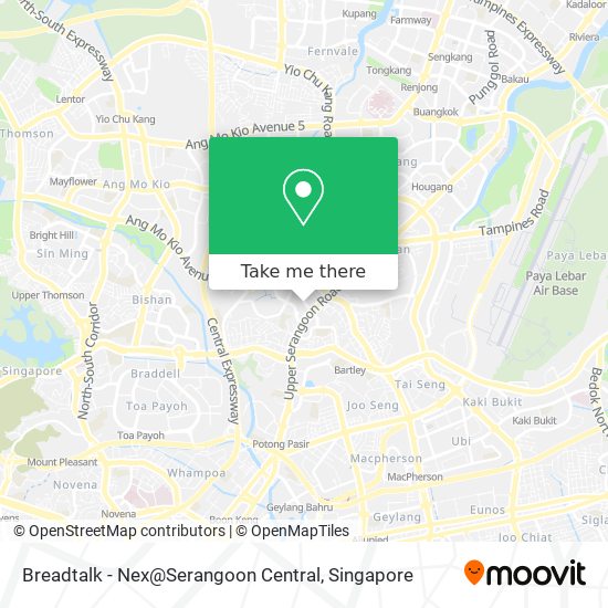 Breadtalk - Nex@Serangoon Central地图