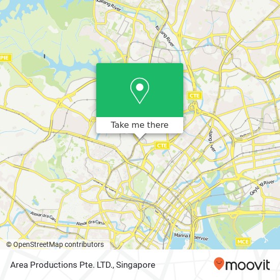Area Productions Pte. LTD. map