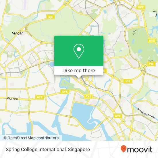 Spring College International map
