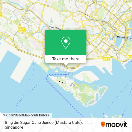 Bing Jin Sugar Cane Juince (Mustafa Cafe) map