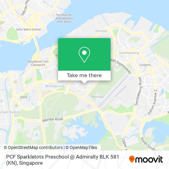 PCF Sparkletots Preschool @ Admiralty BLK 581 (KN)地图