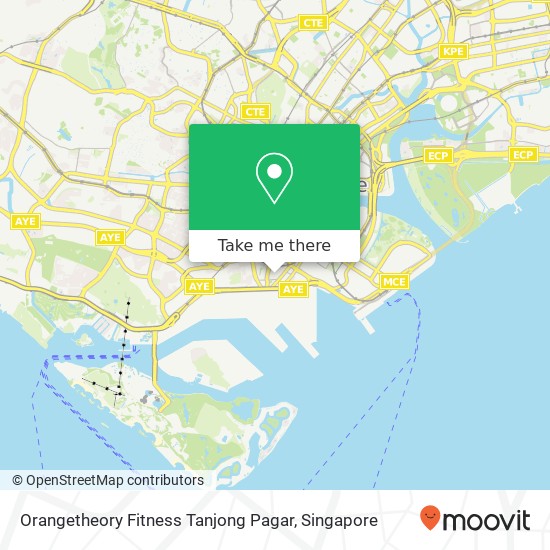 Orangetheory Fitness Tanjong Pagar map