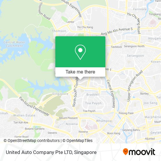 United Auto Company Pte LTD map