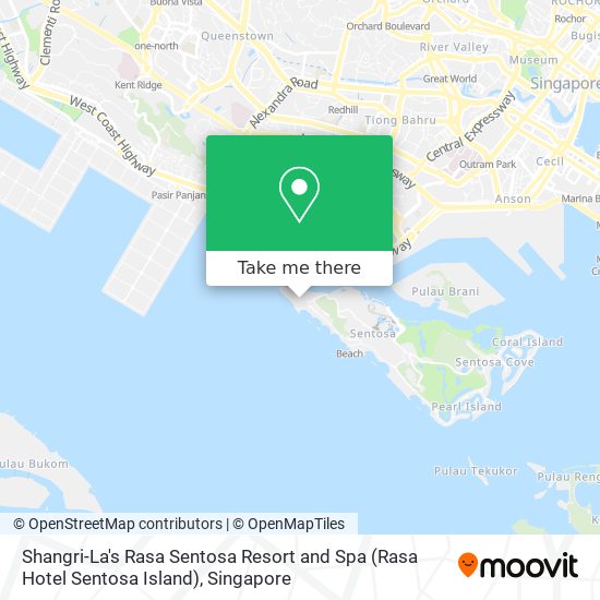 Shangri-La's Rasa Sentosa Resort and Spa (Rasa Hotel Sentosa Island) map