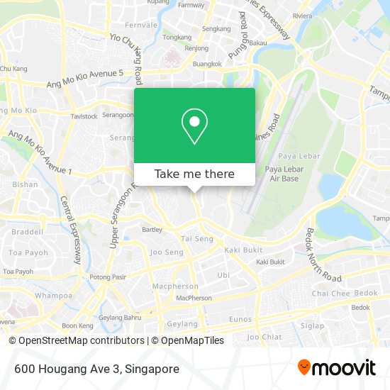 600 Hougang Ave 3 map