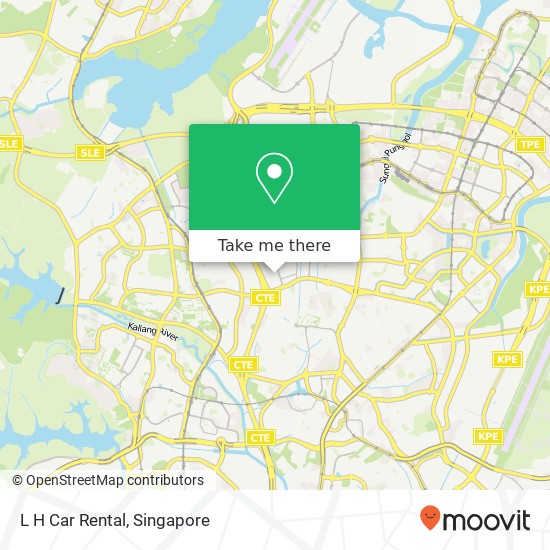 L H Car Rental map