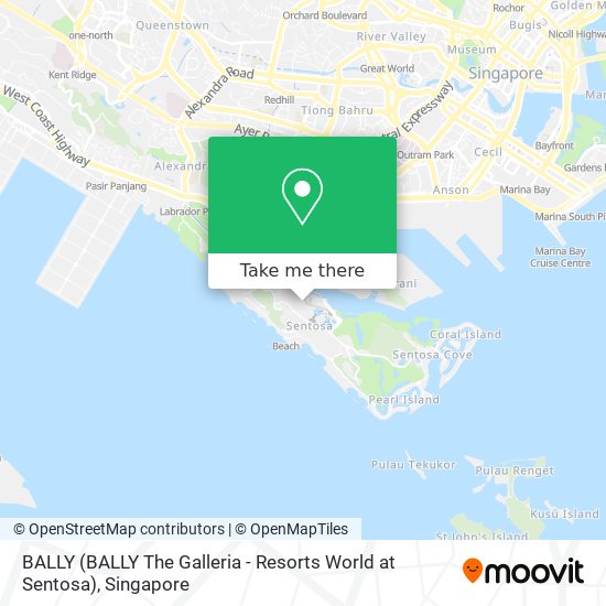 BALLY (BALLY The Galleria - Resorts World at Sentosa) map