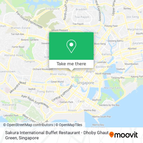 Sakura International Buffet Restaurant - Dhoby Ghaut Green map