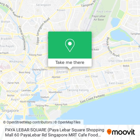 PAYA LEBAR SQUARE (Paya Lebar Square Shopping Mall 60 PayaLebar Rd Singapore MRT Cafe Food Gym) map