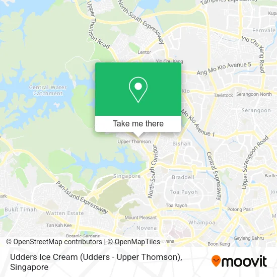Udders Ice Cream (Udders - Upper Thomson) map