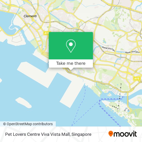 Pet Lovers Centre Viva Vista Mall map