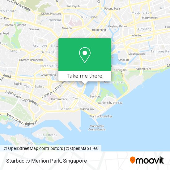 Starbucks Merlion Park map