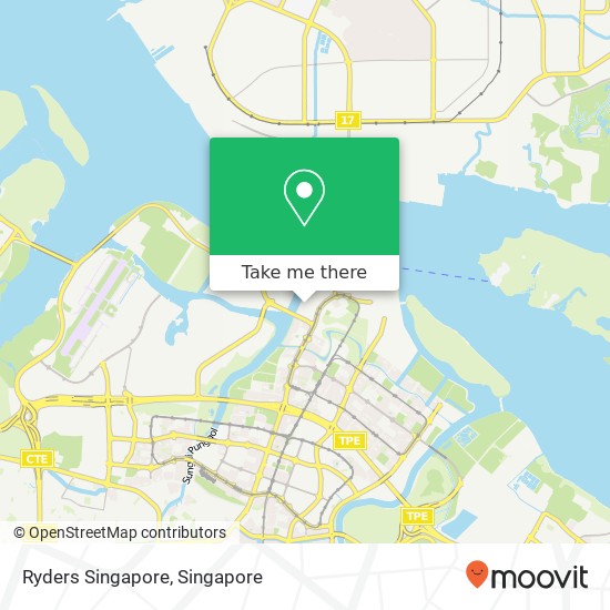 Ryders Singapore map