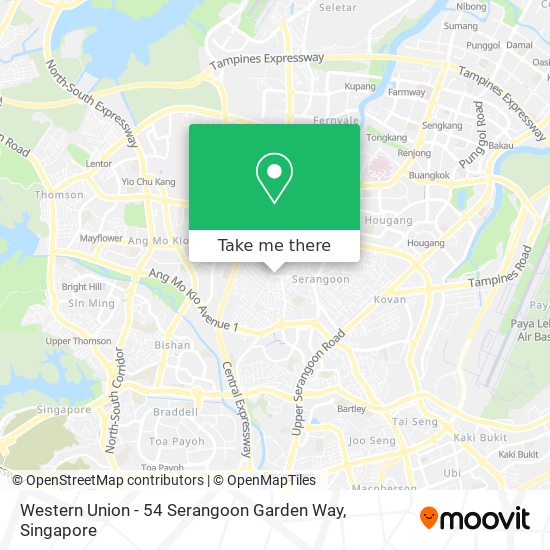 Western Union - 54 Serangoon Garden Way map