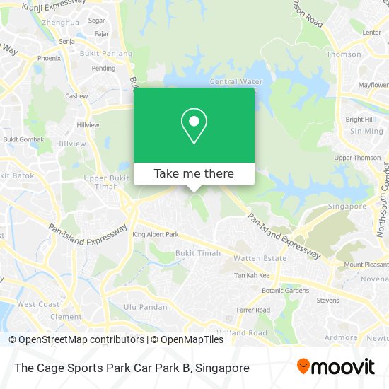 The Cage Sports Park Car Park B map