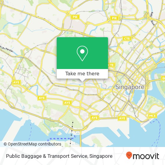 Public Baggage & Transport Service map