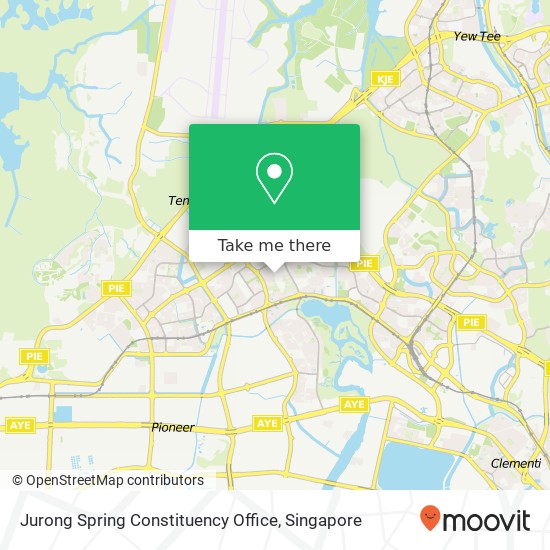 Jurong Spring Constituency Office map