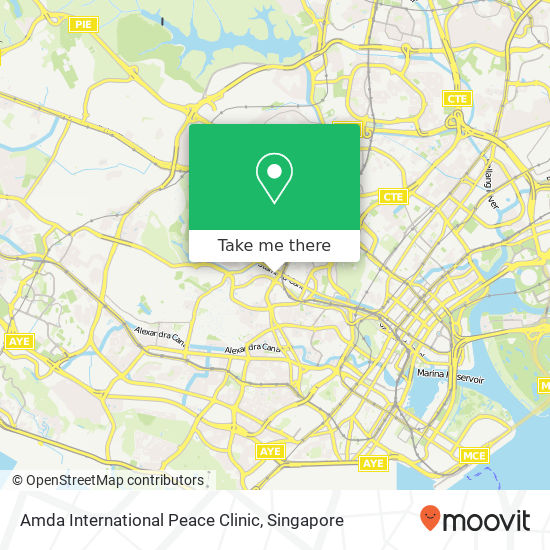 Amda International Peace Clinic map