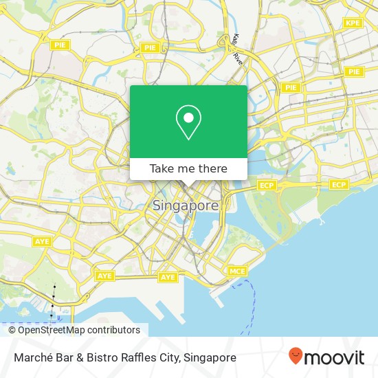 Marché Bar & Bistro Raffles City map