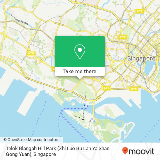 Telok Blangah Hill Park (Zhi Luo Bu Lan Ya Shan Gong Yuan) map
