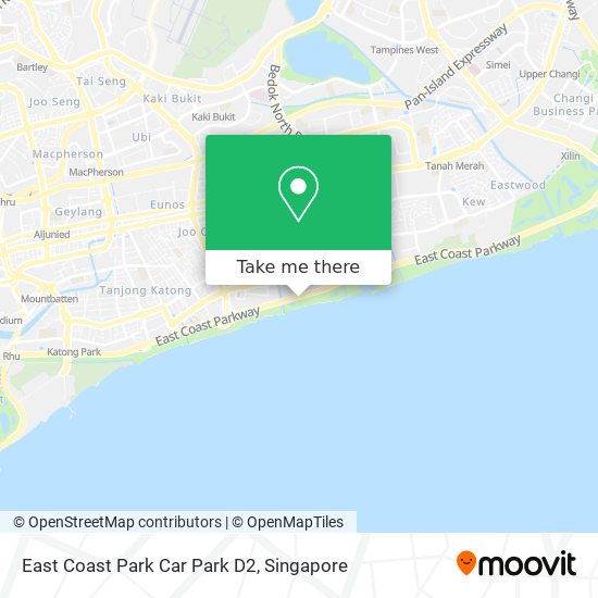 East Coast Park Car Park D2 map