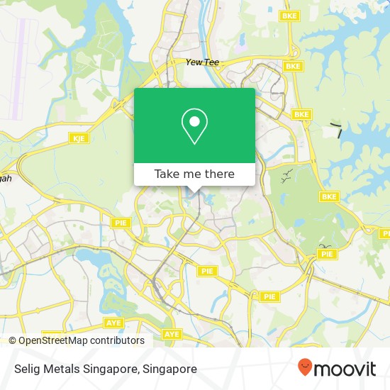 Selig Metals Singapore map