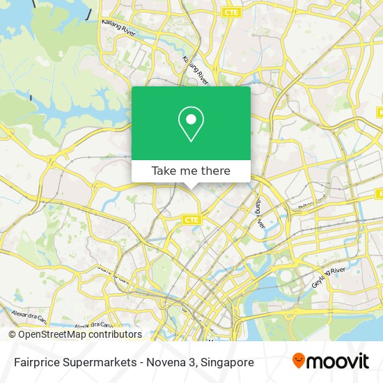 Fairprice Supermarkets - Novena 3 map