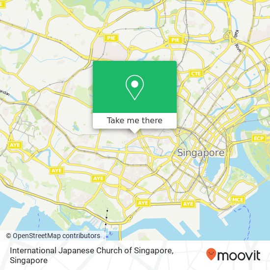 International Japanese Church of Singapore map