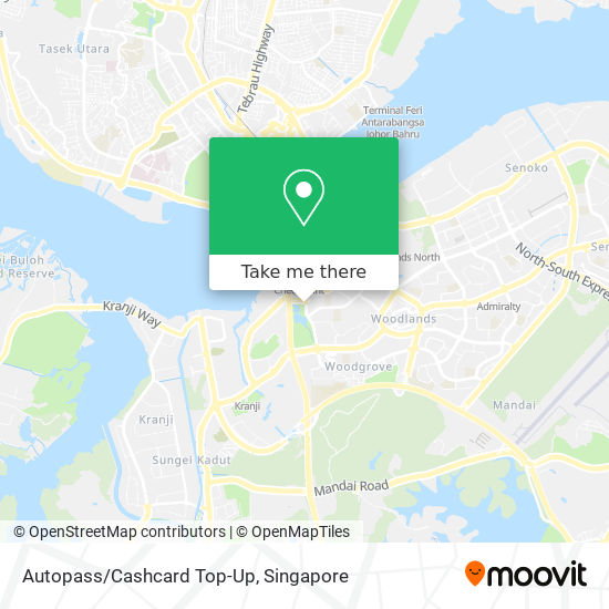 Autopass/Cashcard Top-Up map