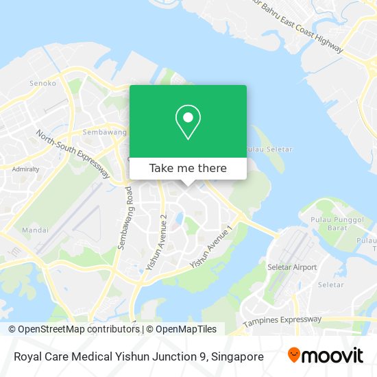 Royal Care Medical Yishun Junction 9 map