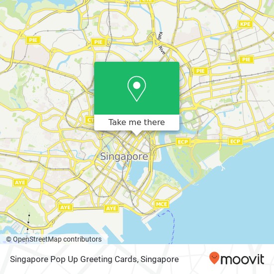 Singapore Pop Up Greeting Cards map